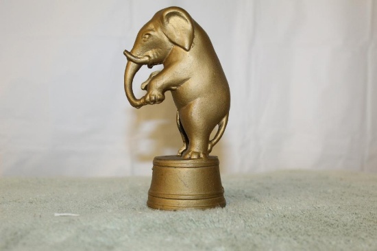Cast Iron Elephant on a Tub Bank