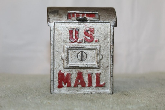 Cast Iron U.S. Mail Bank