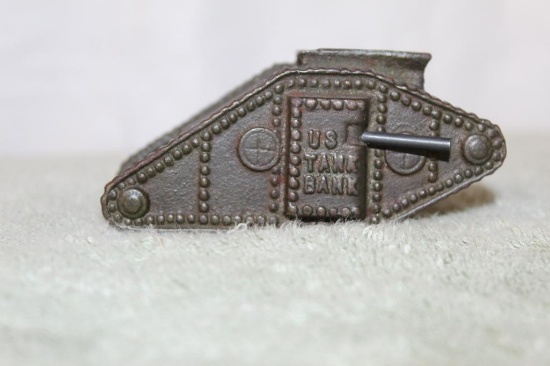 Cast Iron U.S. Tank Bank