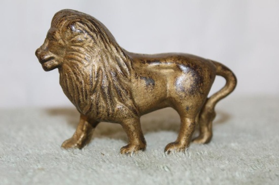 Cast Iron Lion Bank