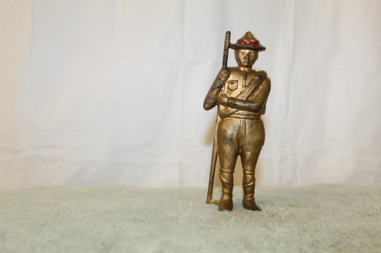 Cast Iron Boy Scout Bank