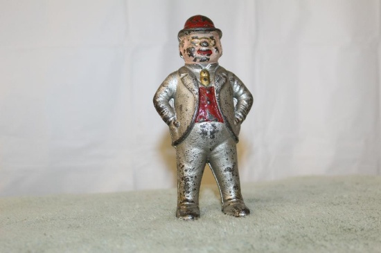Cast Iron Foxy Grandpa Bank