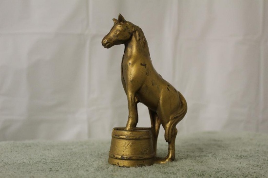 Cast Iron Horse on a Tub Bank