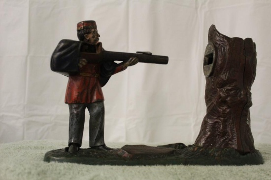 Cast Iron Creedmoor Mechanical Bank