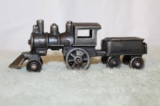 Cast Iron Locomotive with Coal Car