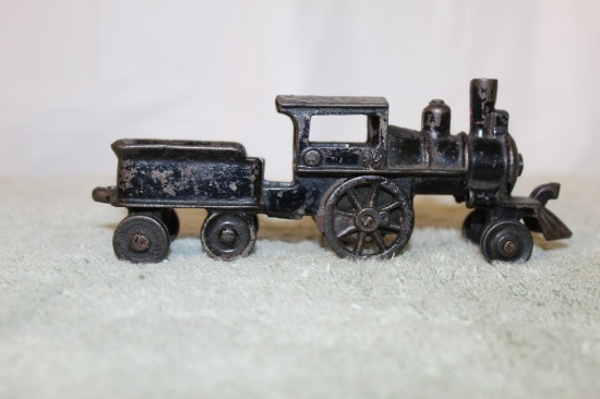 Cast Iron Locomotive with Coal Car