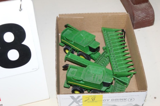 (2) 1/64 John Deere Combines