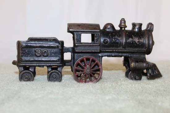 Cast Iron Locomotive with Coal Car 30