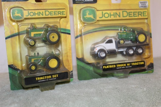 1/64 Flatbed Truck with John Deere Tractor
