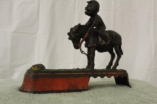 Cast Iron "I Always Did 'Spise a Mule" Mechanical Bank