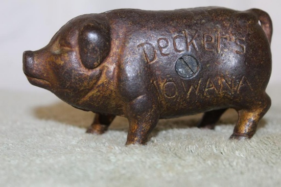 Cast Iron Pig Bank