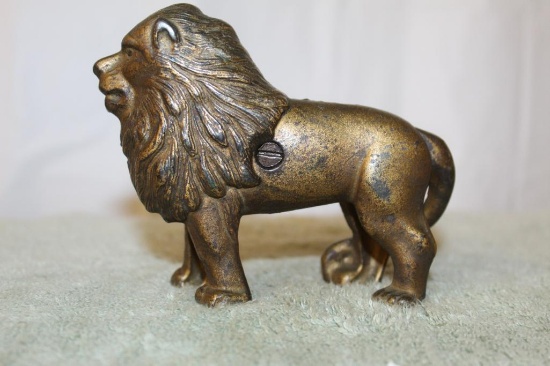 Cast Iron Lion Bank