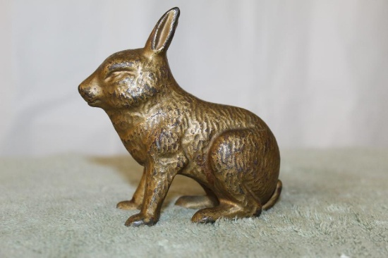 Cast Iron Rabbit Bank