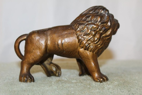 Cast Iron Lion Bank