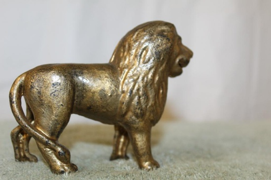 Cast Iron Lion Bank