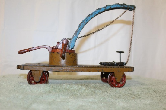 Arcade Railroad Car With Chain Hoist