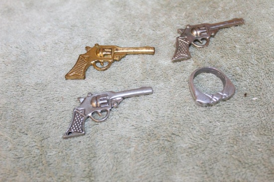 (3) Cast Iron Guns