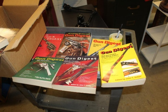 Box of Gun Digests and Shooter's Bibles