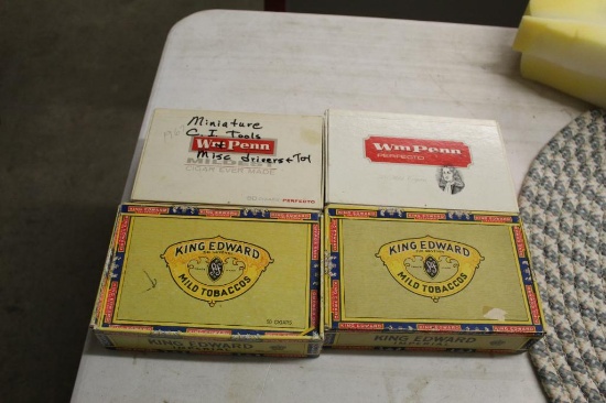 (4) Cigar Boxes