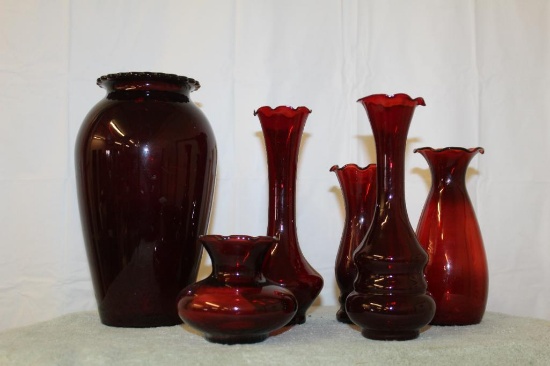 Red Ruby Vases
