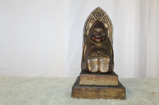 Cast Iron Billiken Good Luck Bank
