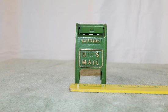 Cast Iron Mail Box Bank