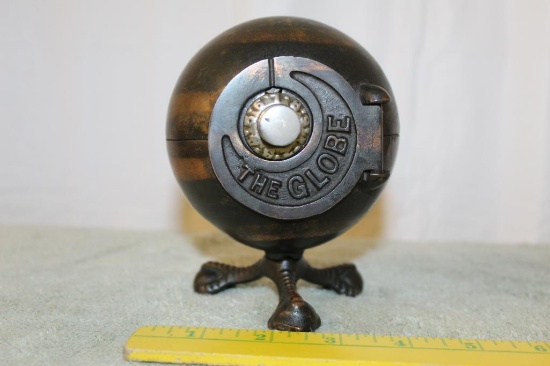 Cast Iron Globe Safe Bank