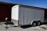 2000 Doolittle 14' tandem axle cargo trailer