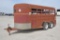 1995 Corn Pro 6'x16' steel livestock trailer