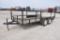 1990 Maxwell 7'x16' flatbed trailer