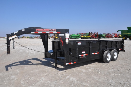 2018 Trailerman 7' X 16' dump trailer