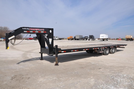 2015 Trailerman 8' x 32' flatbed trailer