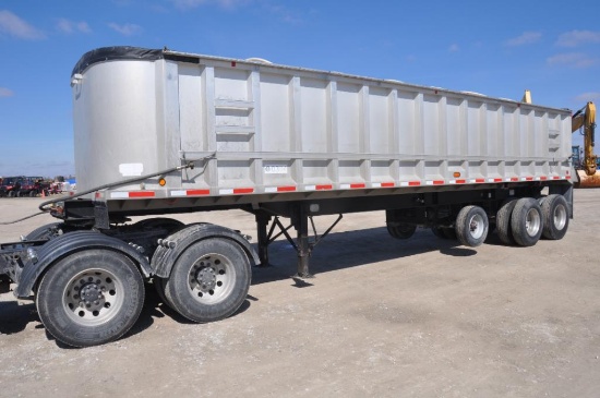 1997 Schien 34' aluminum dump trailer