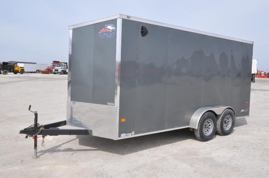 2020 American Hauler Night Hawk 7' x 16' enclosed cargo trailer