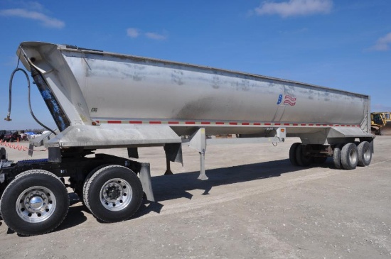 1998 American 39' aluminum frameless dump trailer