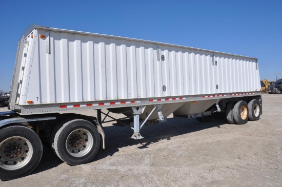 2009 Homemade Jet 34' aluminum hopper bottom trailer
