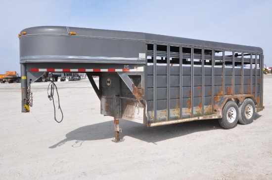 1997 Corn Pro 80" x 16' livestock trailer