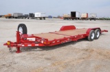 2020 Trailerman 7' x 24' tilt deck flatbed trailer