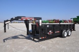 2018 Trailerman 7' X 16' dump trailer