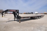 2015 Trailerman 8' x 32' flatbed trailer