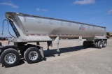 1998 American 39' aluminum frameless dump trailer