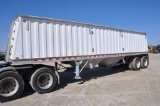 2009 Homemade Jet 34' aluminum hopper bottom trailer