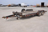 2008 PJ HT20 7' x 20' flatbed tilt deck trailer