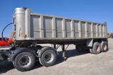 1978 Dorsey 28' aluminum dump trailer