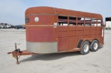1995 Corn Pro 6'x16' steel livestock trailer