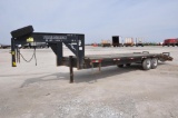 2001 Trailerman 8' x 27' flatbed trailer