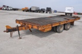 Miller 20' flatbed tilt deck trailer