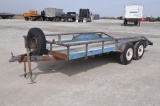 1996 West 7'x16' flatbed trailer