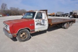 1990 Dodge Ram 350 flatbed truck