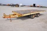Miller 8' x 18' tilt deck flatbed trailer